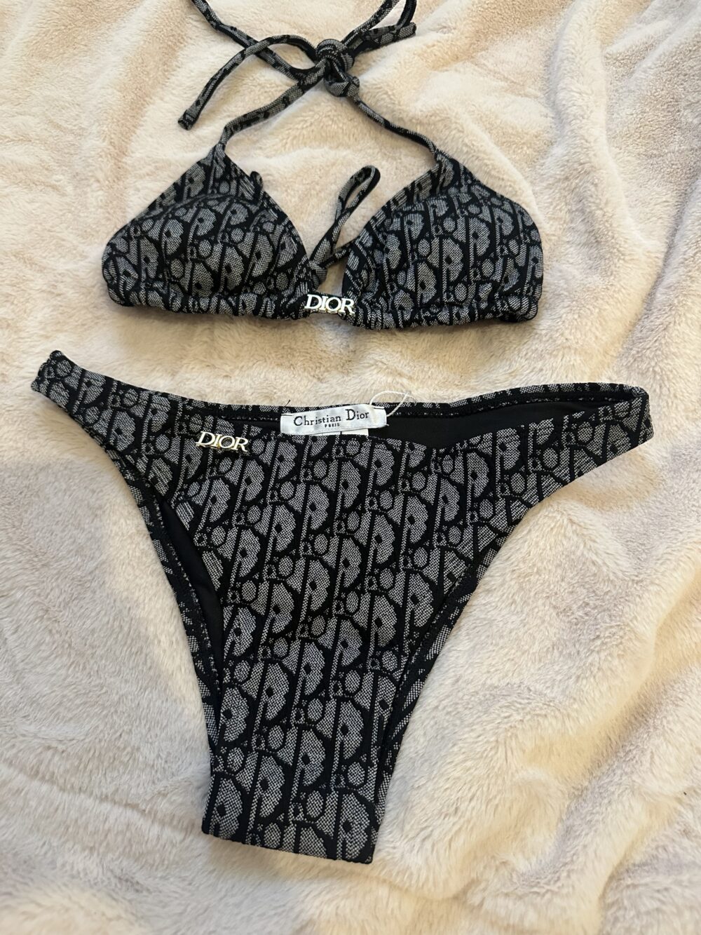 Maillot 2 pièces Gris