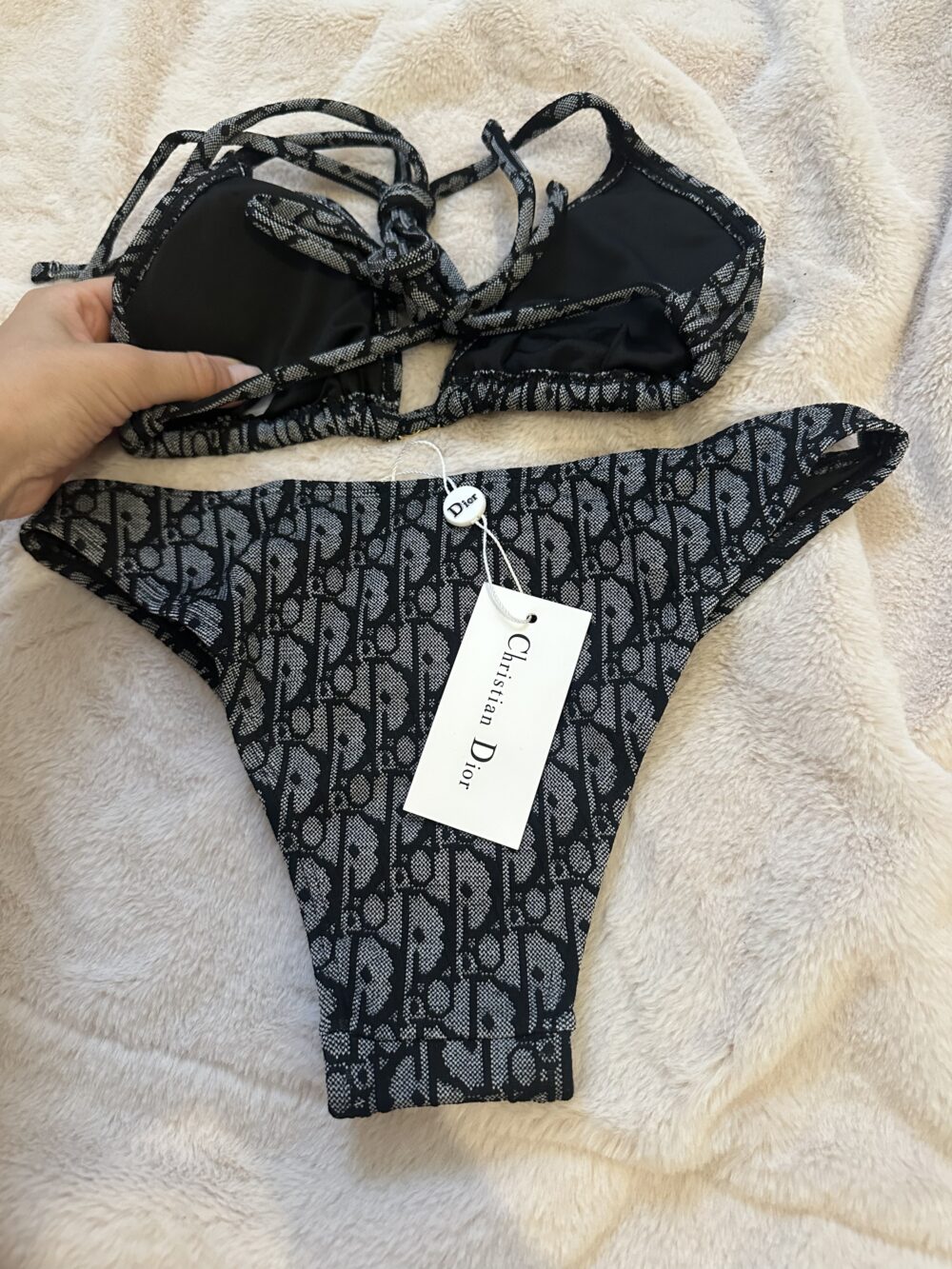 Maillot 2 pièces Gris – Image 2