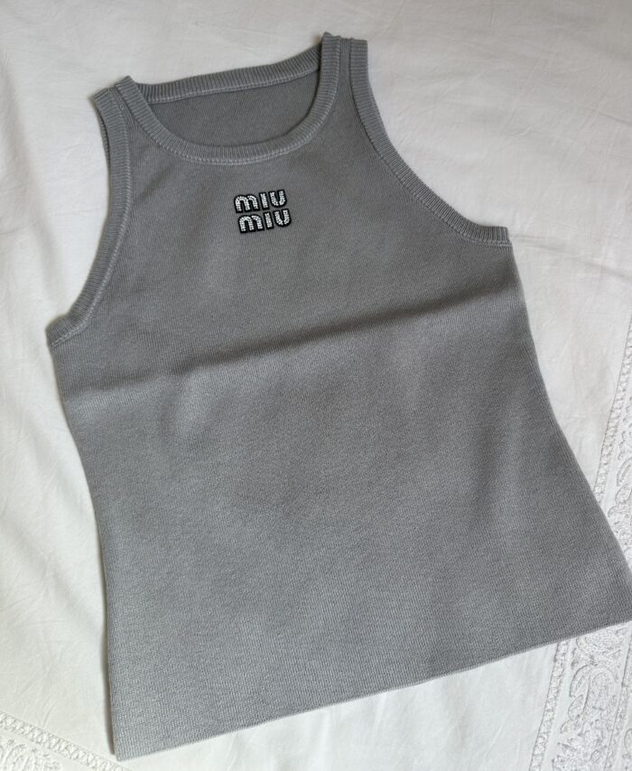 Top Summer Gris et paillette