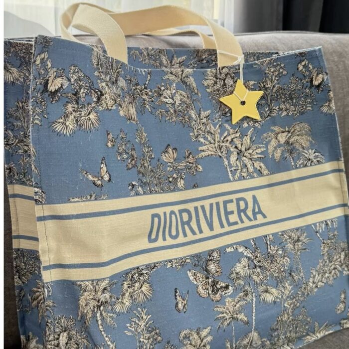 Sac de plage tissus bleu
