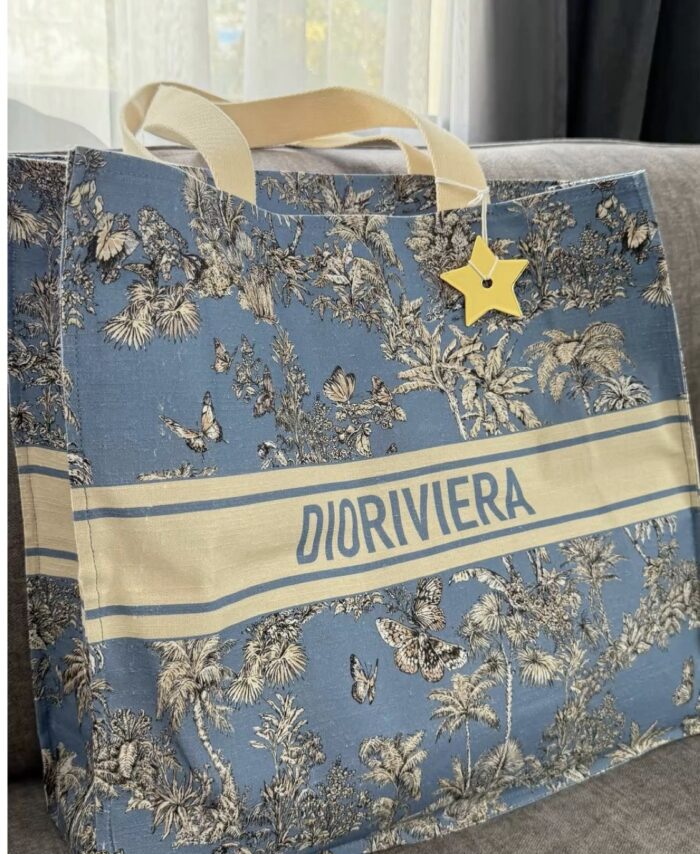 Sac de plage tissus bleu